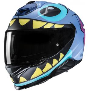 Casca moto integrala HJC i71Stitch Disney MC2SF albastru-violet