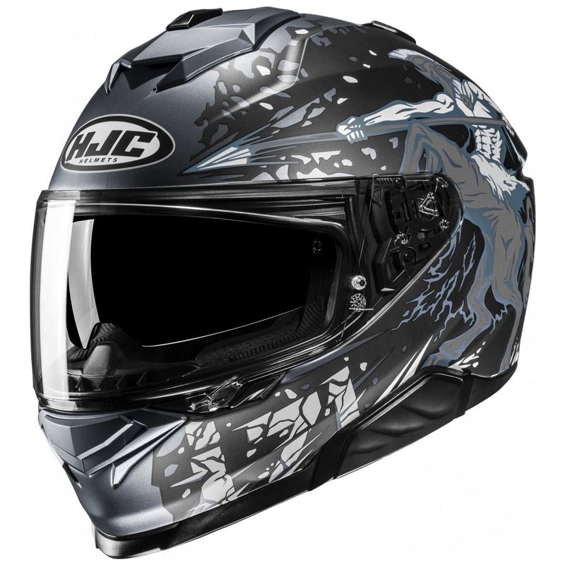Casca moto integrala HJC i71 Taurus MC5SF negru-gri