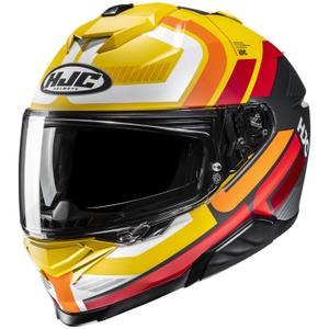 Cască integrală pentru motociclete HJC i71 Viz MC3SF Galben-Roșu-Negru