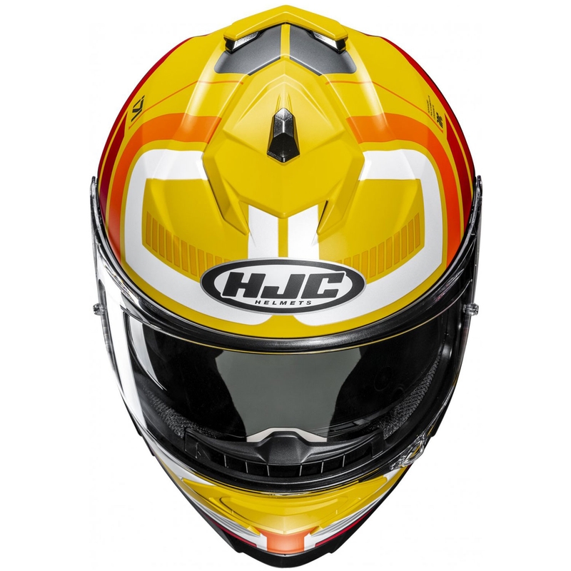 Cască integrală pentru motociclete HJC i71 Viz MC3SF Galben-Roșu-Negru