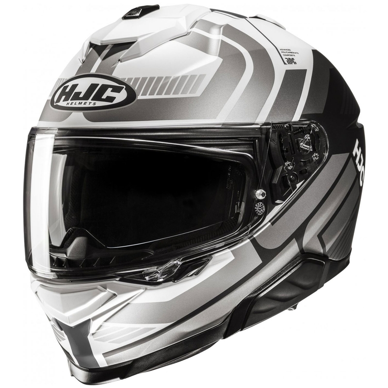 Casca integrala pentru motociclete HJC i71 Viz MC5 gri-alb-negru