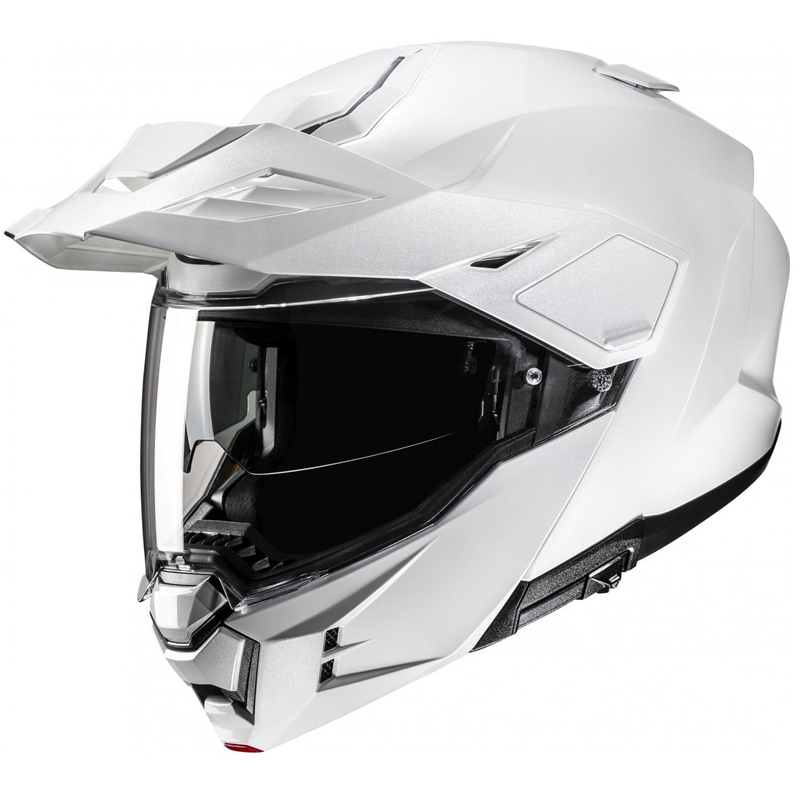 Cască de motocicletă HJC i80 Solid flip-up, alb perlat