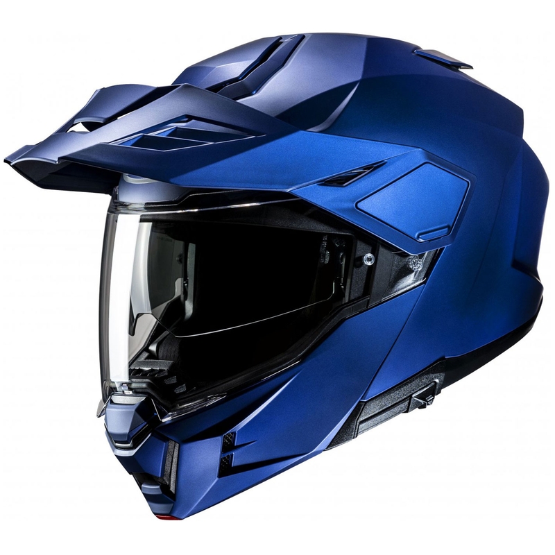 Cască de motocicletă HJC i80 Solid Semi Flat, flip-up, albastru metalizat