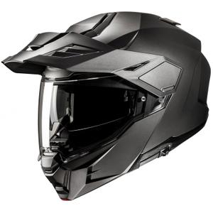 Cască de motocicletă rabatabilă HJC i80 Solid Semi Flat titan