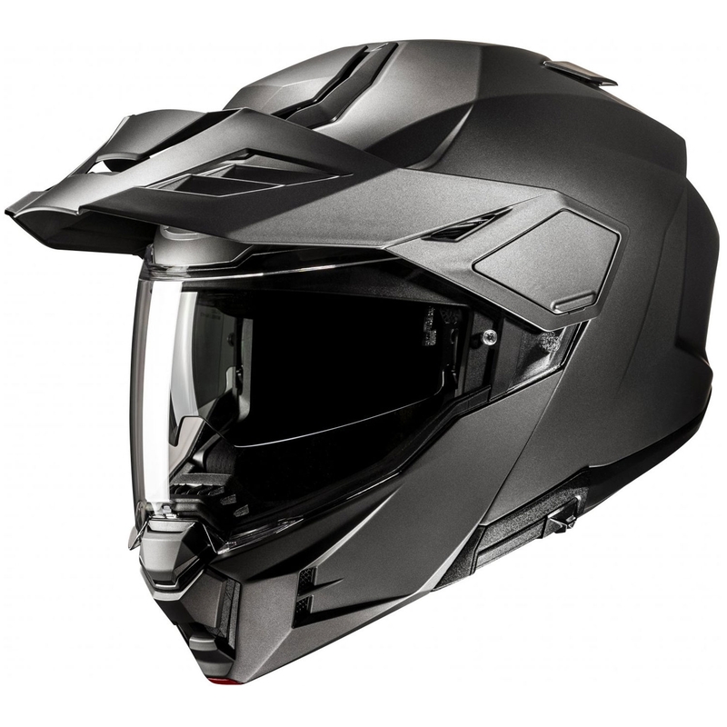 Cască de motocicletă HJC i80 Solid Semi-Flat Flip-Up, titan