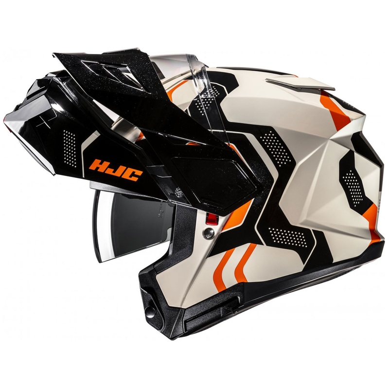 Cască de motocicletă HJC i80 Velly MC7 flip-up bej-negru