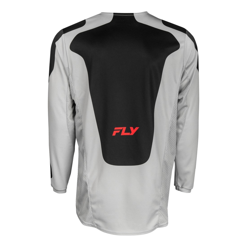Tricou motocross FLY Racing Kinetic Sym gri-rosu-negru