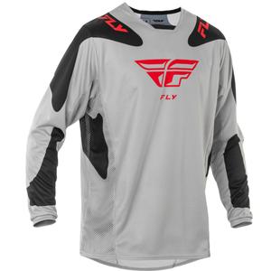 Tricou motocross FLY Racing Kinetic Sym gri-rosu-negru