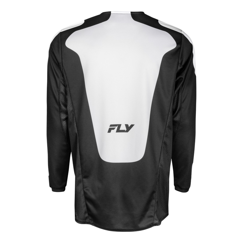 Tricou motocross FLY Racing Kinetic Sym negru-alb