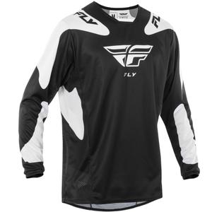 Tricou motocross FLY Racing Kinetic Sym negru-alb