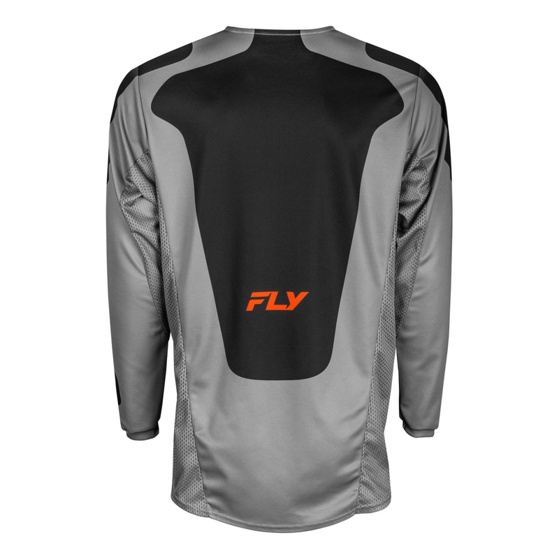 Tricou motocross FLY Racing Kinetic Sym gri-portocaliu-negru