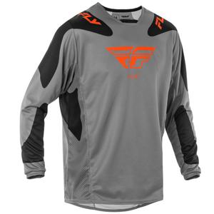 Tricou motocross FLY Racing Kinetic Sym gri-portocaliu-negru