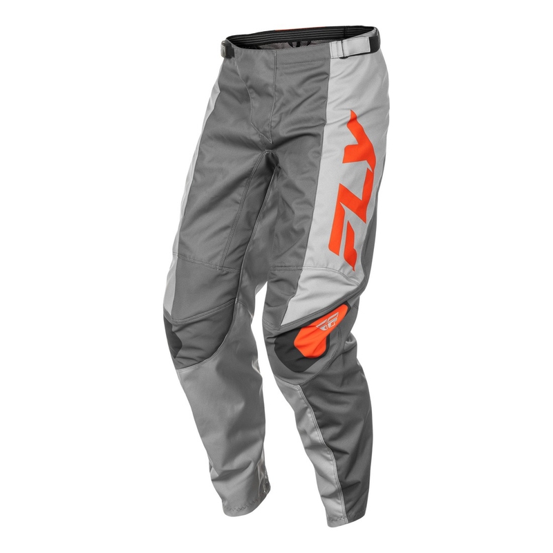 Pantaloni motocross FLY Racing F-16 gri-negru-portocaliu
