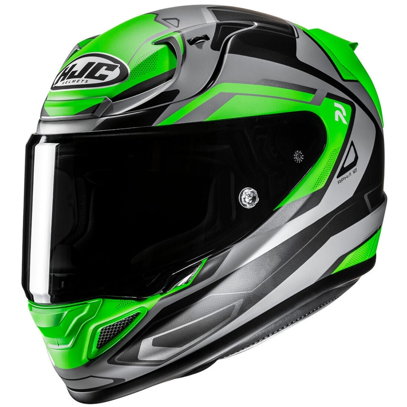 Casca moto integrala HJC RPHA 12 Brels MC4HSF verde-gri-negru