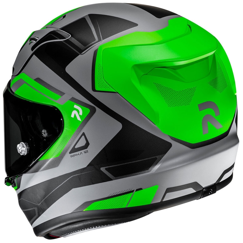 Casca moto integrala HJC RPHA 12 Brels MC4HSF verde-gri-negru