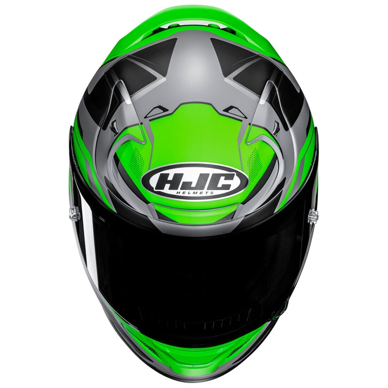 Casca moto integrala HJC RPHA 12 Brels MC4HSF verde-gri-negru