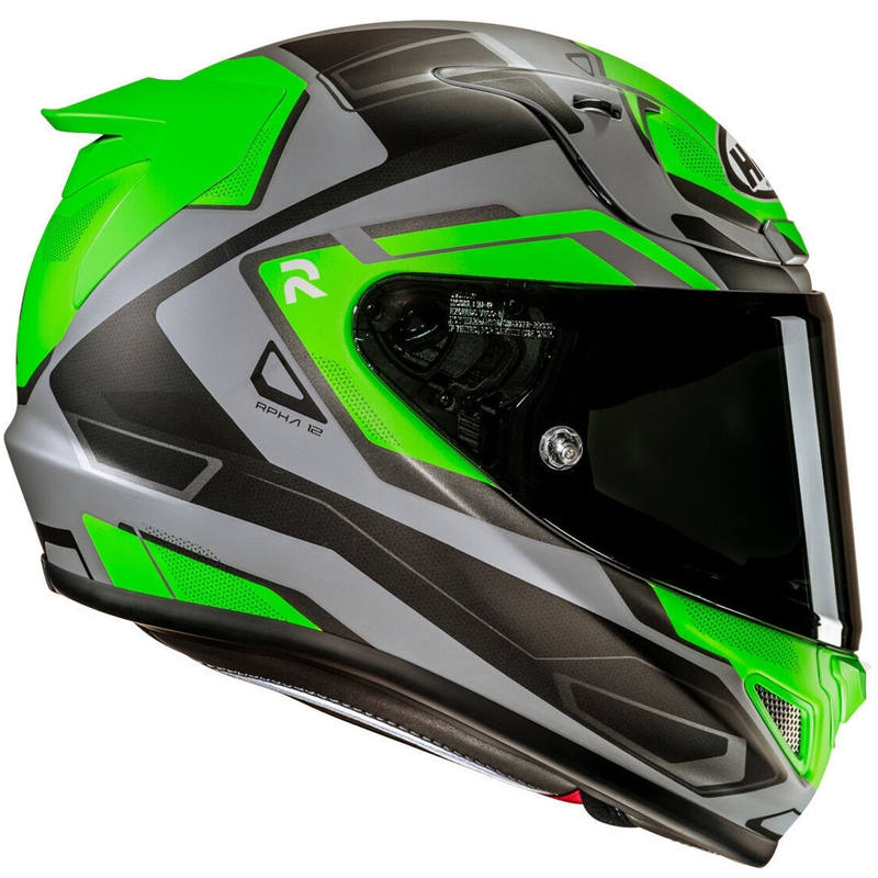 Casca moto integrala HJC RPHA 12 Brels MC4HSF verde-gri-negru