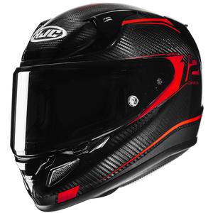 Casca moto integrala HJC RPHA 12 CARBON Keres MC1 negru-rosu