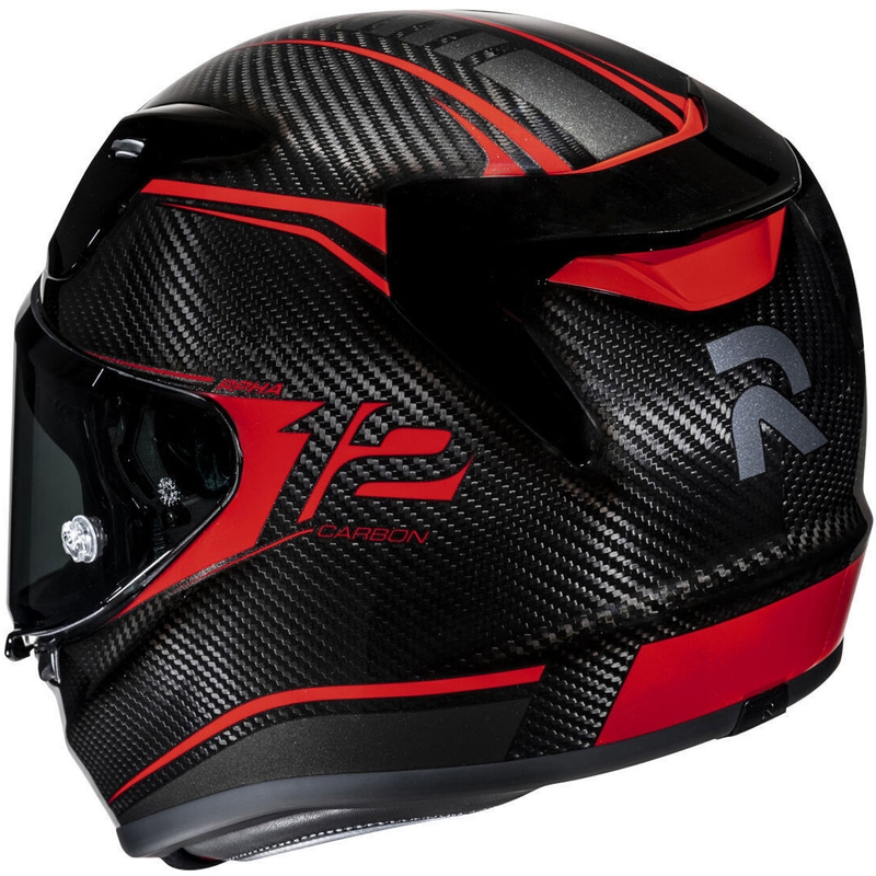 Casca moto integrala HJC RPHA 12 CARBON Keres MC1 negru-rosu