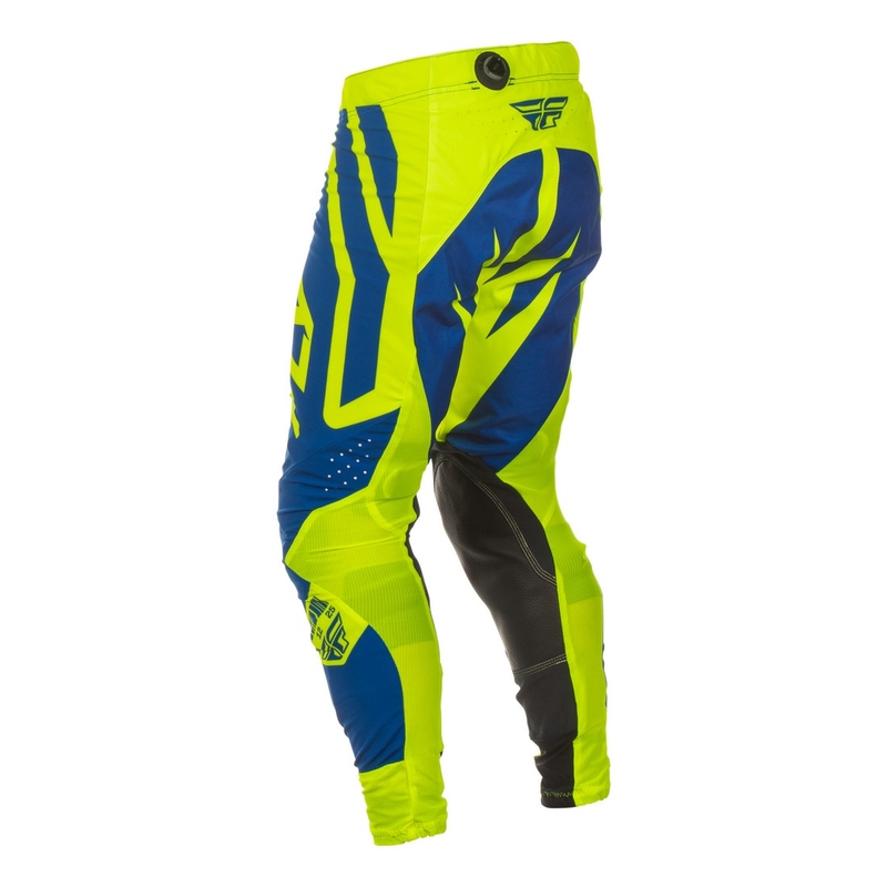 Pantaloni motocross FLY Racing Lite Lancer albastru-galben fluo