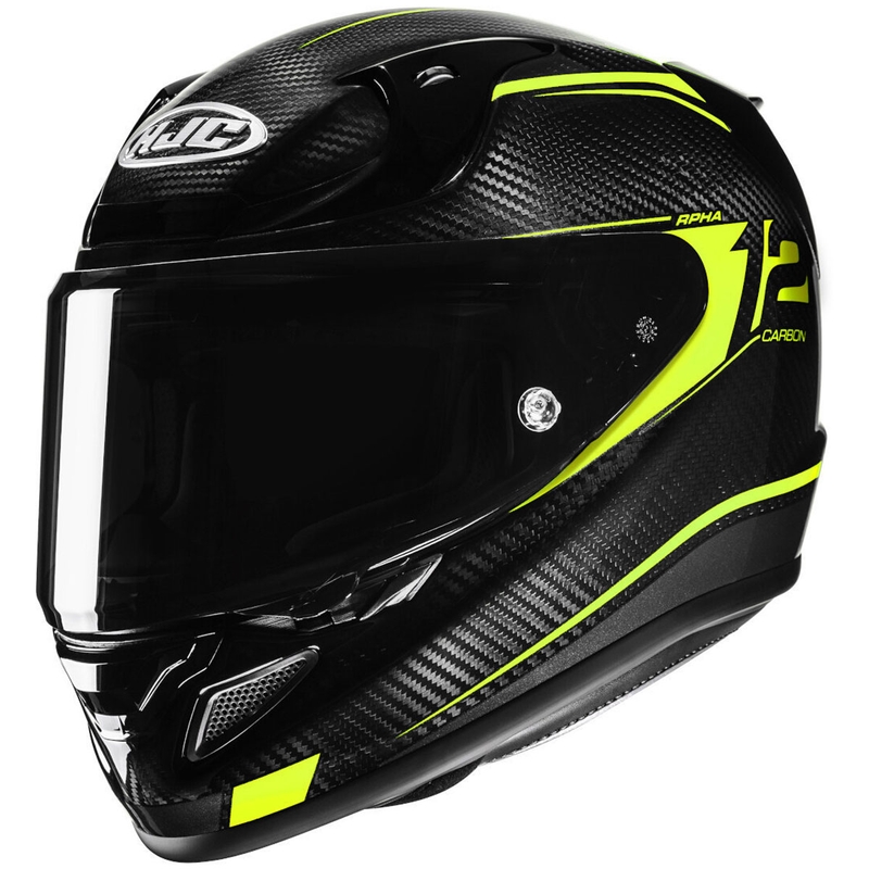 Casca moto integrala HJC RPHA 12 CARBON Keres MC3H galben fluo-negru