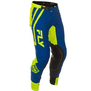Pantaloni motocross FLY Racing Lite Lancer albastru-galben fluo
