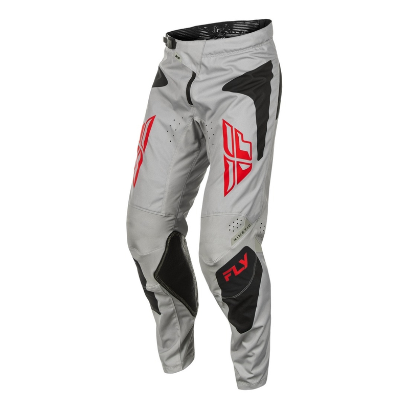 Pantaloni motocross FLY Racing Kinetic Sym gri-rosu-negru