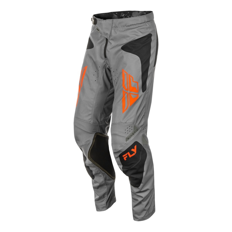 Pantaloni motocross FLY Racing Kinetic Sym gri-portocaliu-negru