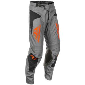 Pantaloni motocross FLY Racing Kinetic Sym gri-portocaliu-negru