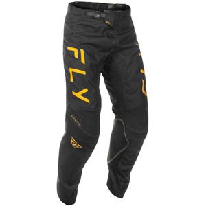 Pantaloni motocross FLY Racing Kinetic Center negru-auriu