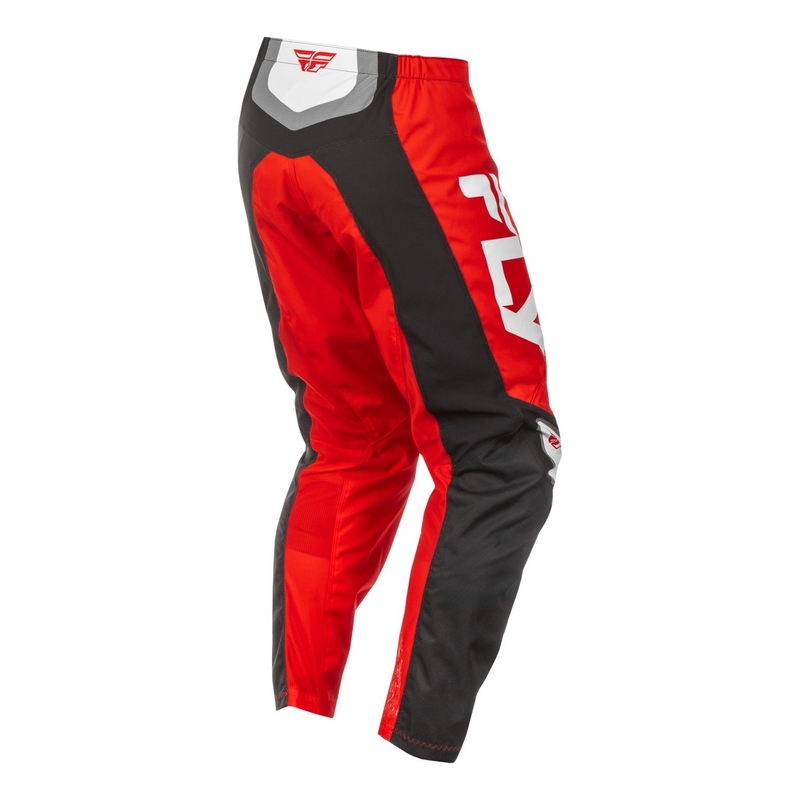 Pantaloni motocross FLY Racing F-16 negru-rosu-alb