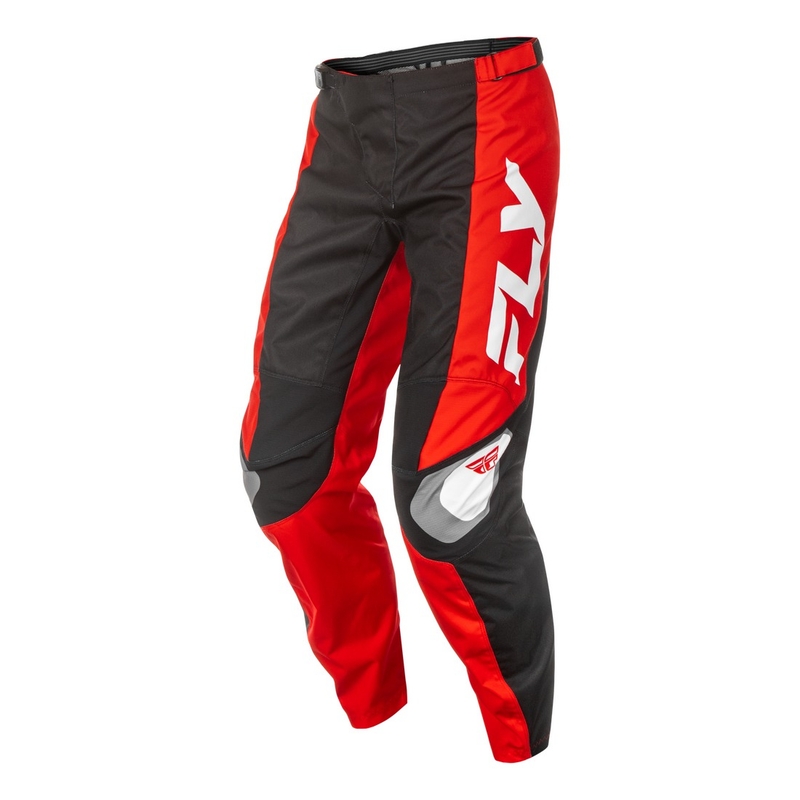Pantaloni motocross FLY Racing F-16 negru-rosu-alb