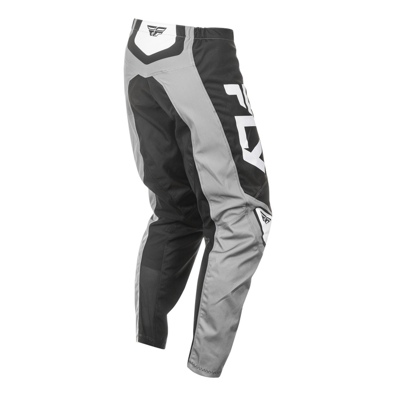Pantaloni motocross FLY Racing F-16 gri-negru-alb