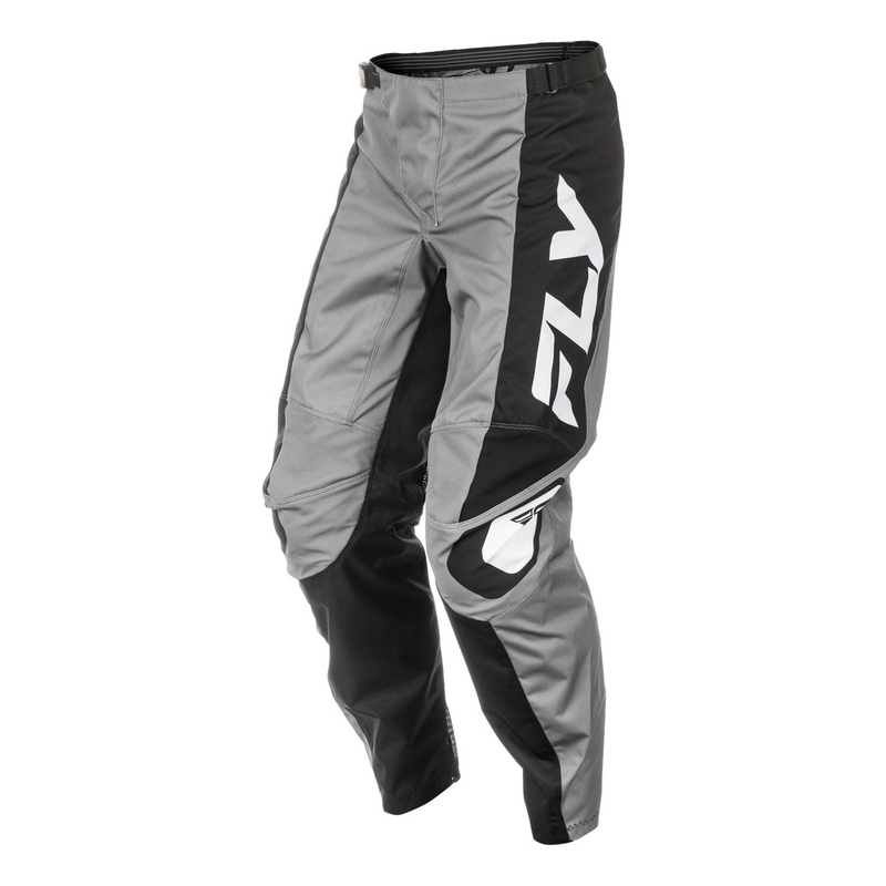 Pantaloni motocross FLY Racing F-16 gri-negru-alb