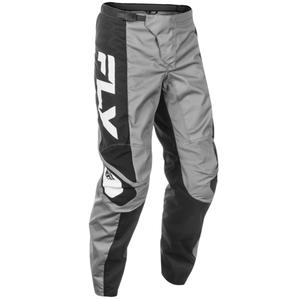 Pantaloni motocross FLY Racing F-16 gri-negru-alb