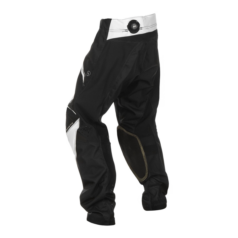 Pantaloni motocross copii FLY Racing Kinetic Stoke alb-negru