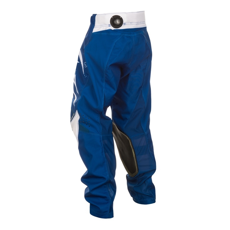Pantaloni motocross copii FLY Racing Kinetic Stoke albastru-alb