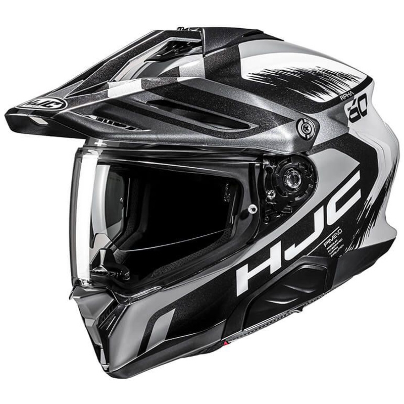 Casca moto enduro HJC RPHA 60 Quid MC5 gri-negru-alb