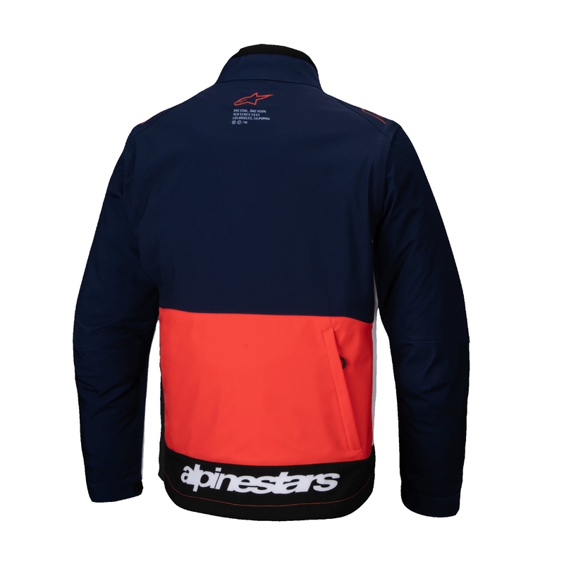 Jachetă softshell Alpinestars Lite Dura Softshell albastru-portocaliu-alb
