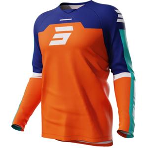 Tricou motocross pentru copii Shot Iron portocaliu lichidare