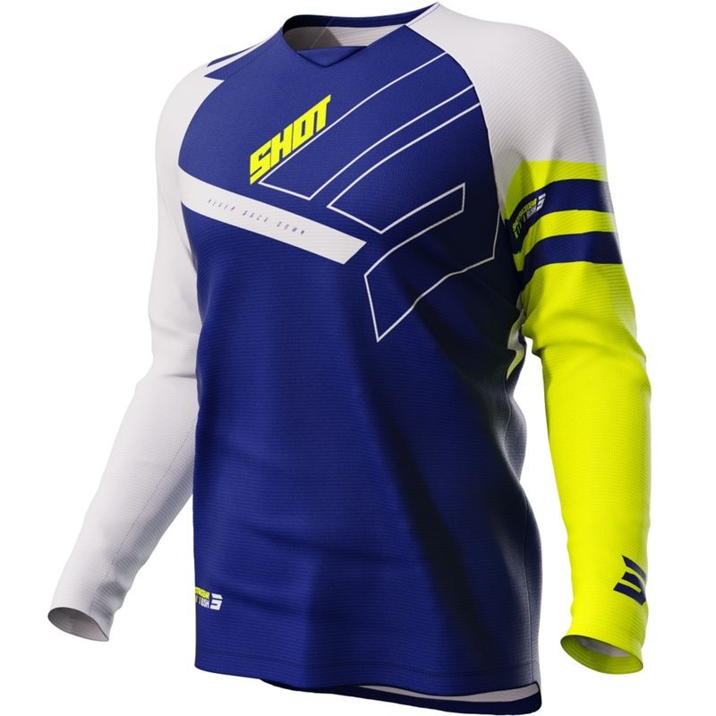 Tricoul de motocross pentru copii Shot Rush albastru lichidare