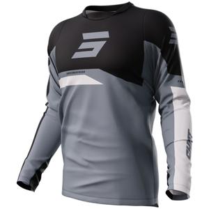 Tricou de motocros Shot Devo Star gri lichidare