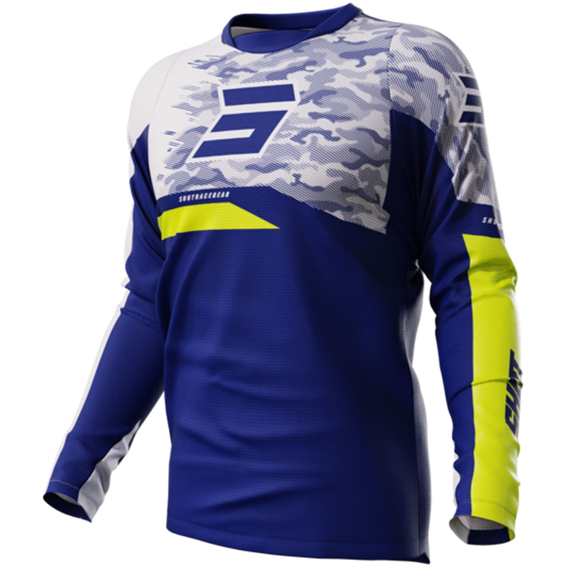 Tricoul de motocros Shot Matrix albastru lichidare