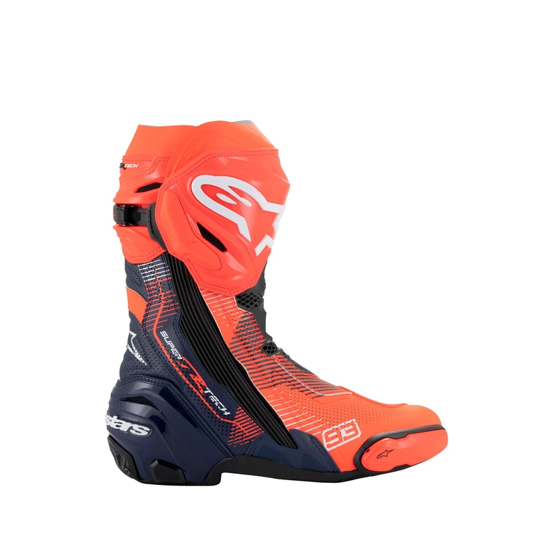Ghete de motocicletă Alpinestars Supertech R Vented Limited Edition MM93 Marc Marquez Roșu-Albastru-Negru Fluo