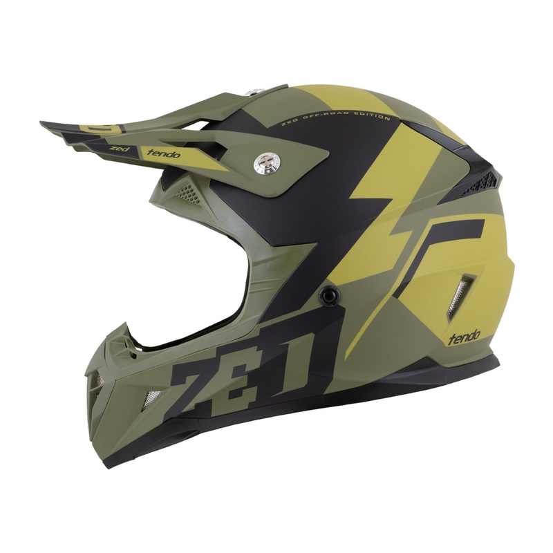 Casca motocross ZED X1.9 Tendo verde inchis-verde deschis
