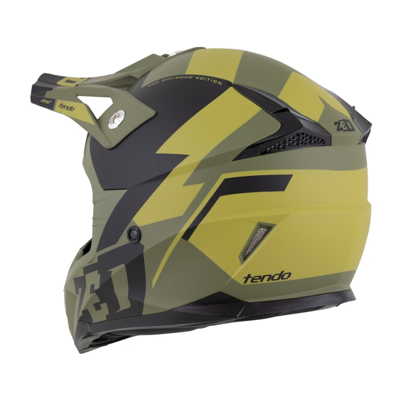 Casca motocross ZED X1.9 Tendo verde inchis-verde deschis