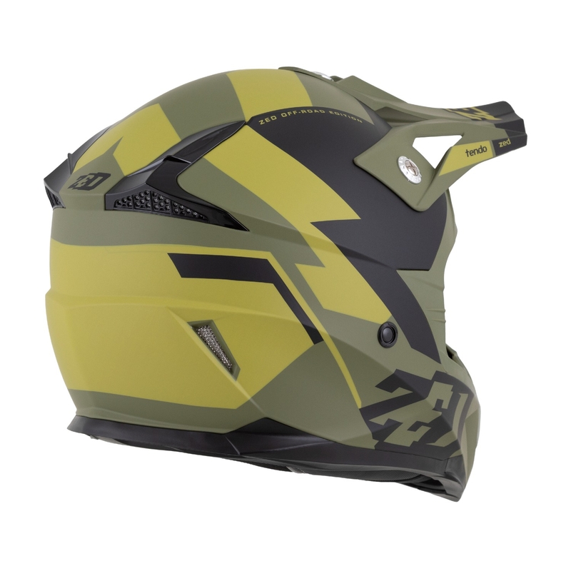 Casca motocross ZED X1.9 Tendo verde inchis-verde deschis