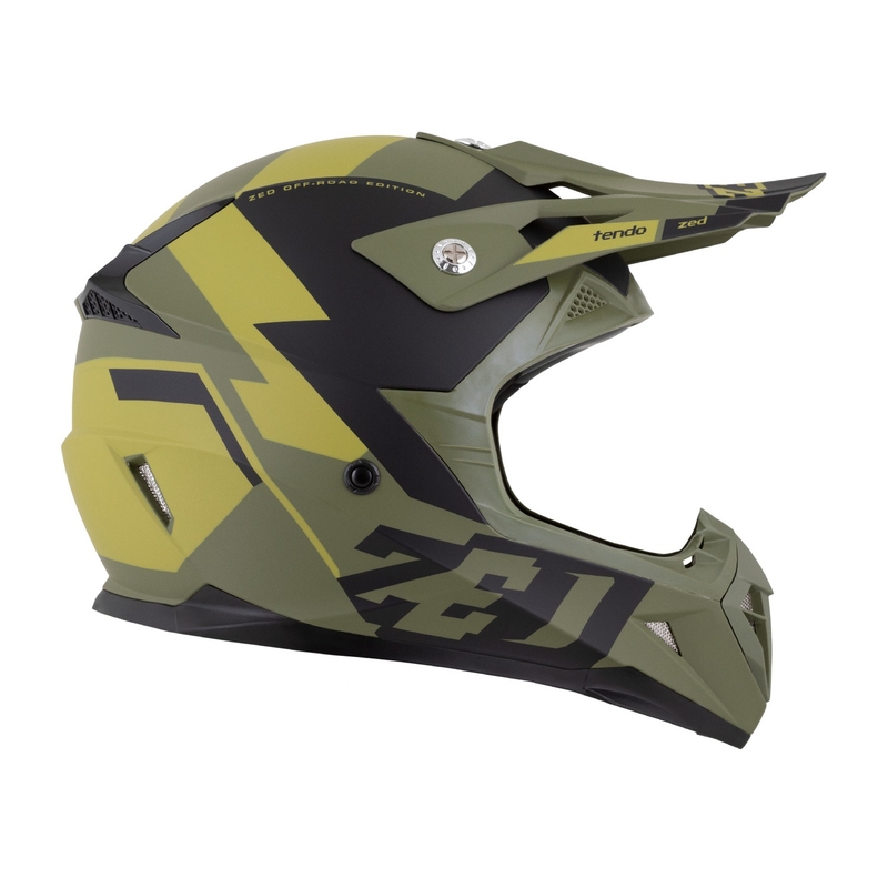 Casca motocross ZED X1.9 Tendo verde inchis-verde deschis