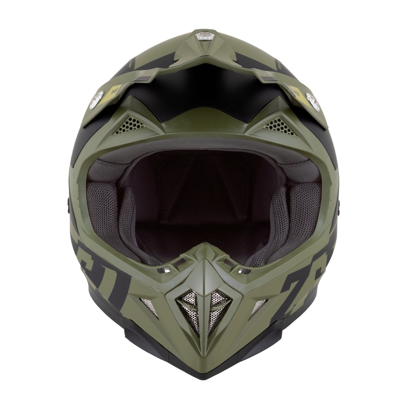 Casca motocross ZED X1.9 Tendo verde inchis-verde deschis