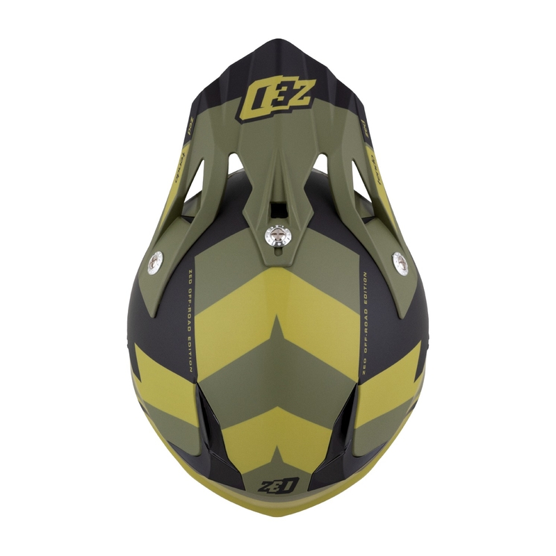 Casca motocross ZED X1.9 Tendo verde inchis-verde deschis
